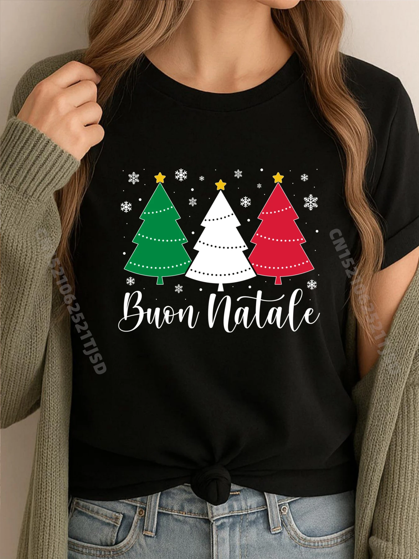 

Буон Наталь, итальянские рождественские елки, крутая новинка, роскошная футболка, футболки с иллюстрацией