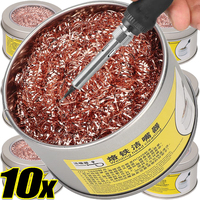 10/1PCS Brass Solder Tip Cleaner Sponges Balls Copper Wire Scrubbers for Soldering Iron Tips Easy Oxide Removal No Water Needed