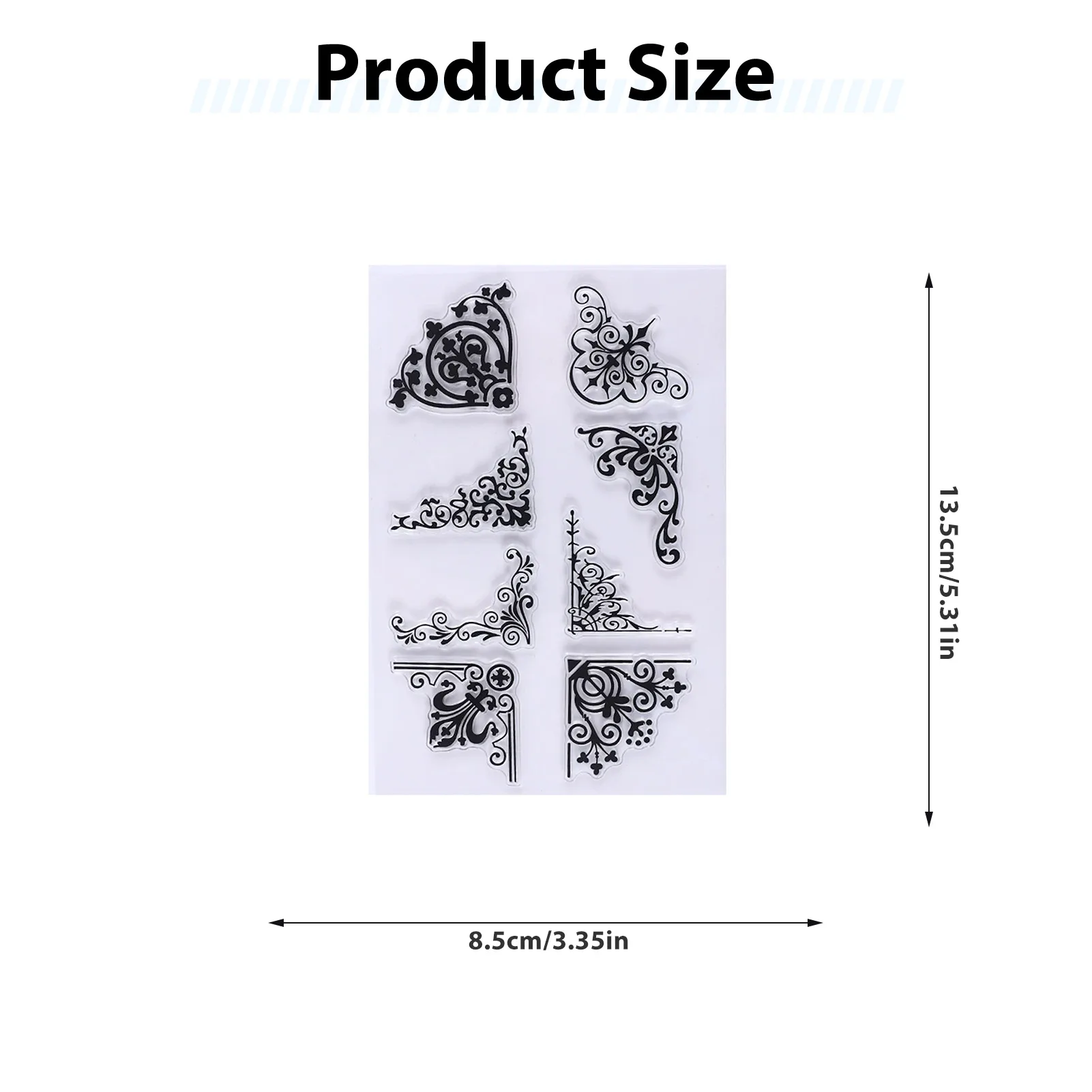 طوابع سيليكون شفافة على الطراز العتيق، ختم سيليكون قديم الطراز للاستخدام المكتبي، وأختام اليوميات، وصياغة الديكور #5