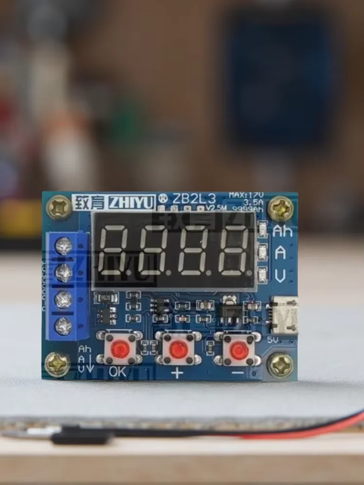 ZHIYU ZB2L3 Battery Capacity Tester 1.2-12V External Load Discharge 18650 Li-ion Lithium Electronic Load Tester