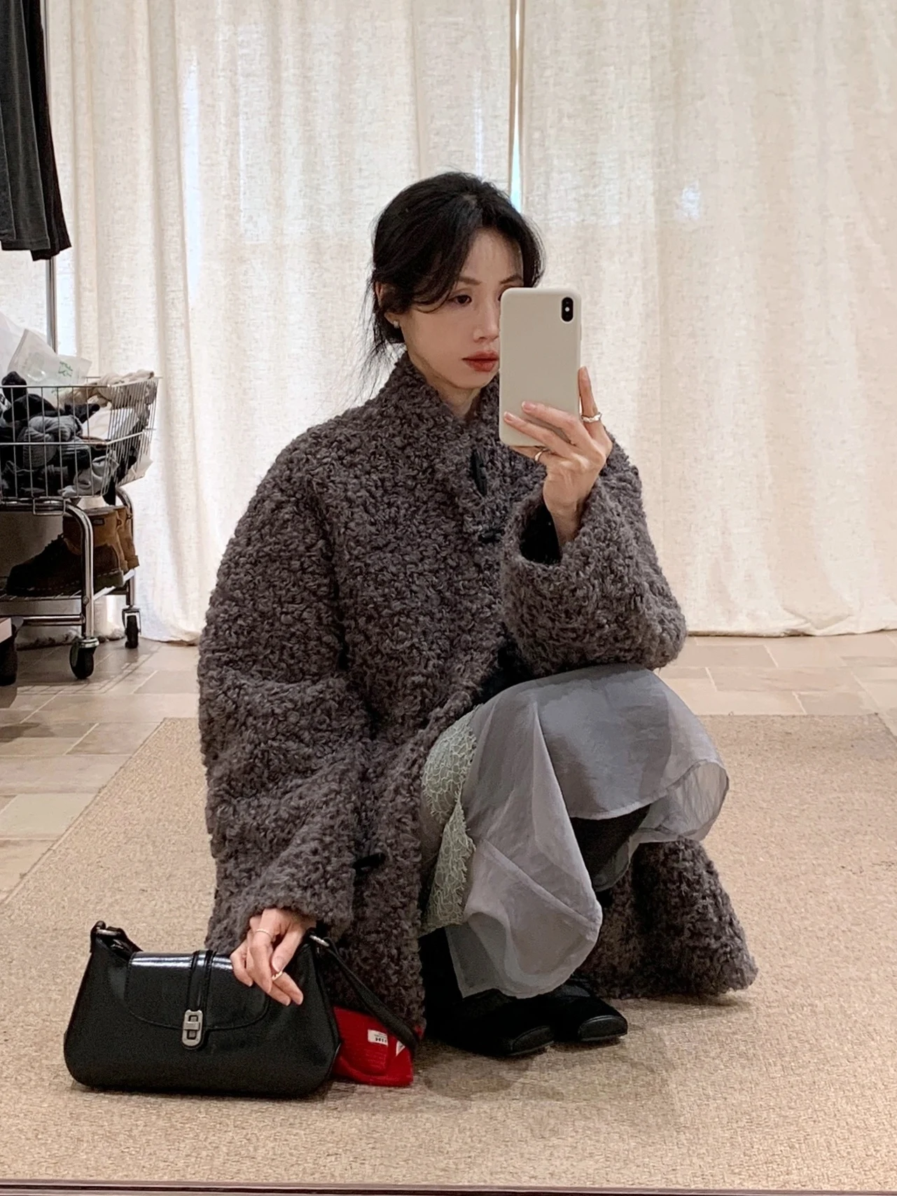 

Куртка BRIVIN из корейского искусственного меха (имитация овчины), экологичная, женская, зимняя, новая, на пуговицах, свободного кроя, стройнящая, длинная, с воротником-стойкой...