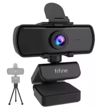 Webcam PC Full HD FIFINE 1440p avec Microphone avec trépied
