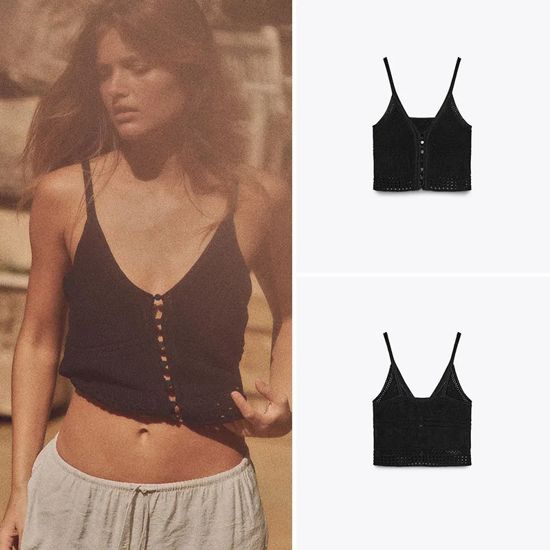 

Новый летний женский вязаный топ с V-образным вырезом, классический стиль, модная и удобная этническая одежда для женщин 20-50 лет.