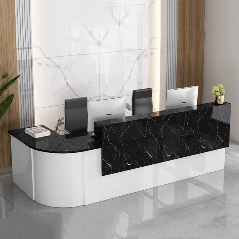 

Simple Cashier Reception Desk Counter Beauty Office Hair Salon Reception Desks Luxury Escritorio De Recepcion Salon Furniture