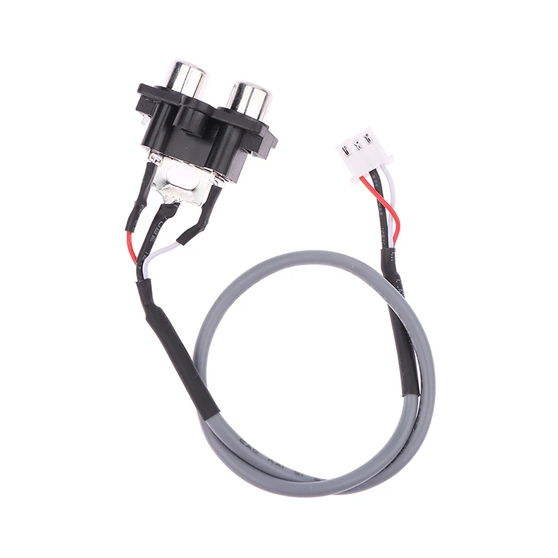 1pc 30CM Audio Signal Cable 2 RCA TO XH2.54MM-3PIN Audio Input Socket Extended Sound Signal Interface For Amplifier Panel