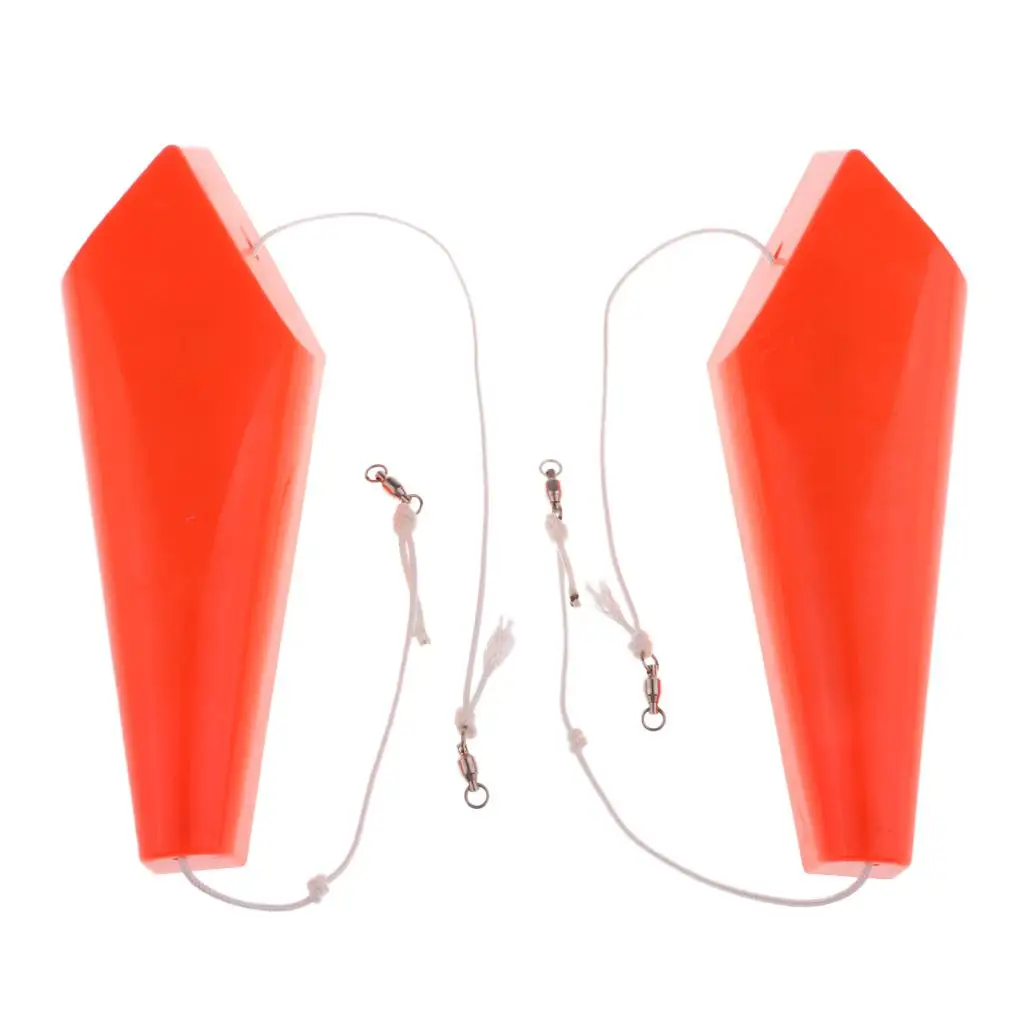 1 Pair Sea Fishing Boat Trolling Lure Accessories Splashing Float