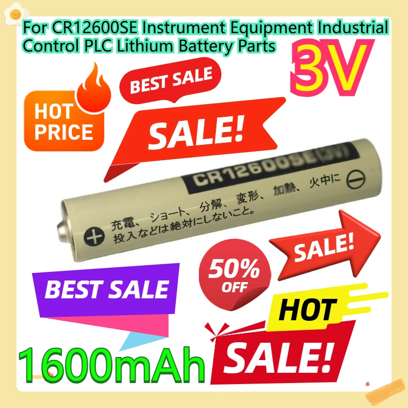For CR12600SE Instrument Equipment Industrial Control PLC Lithium Battery Parts 3V