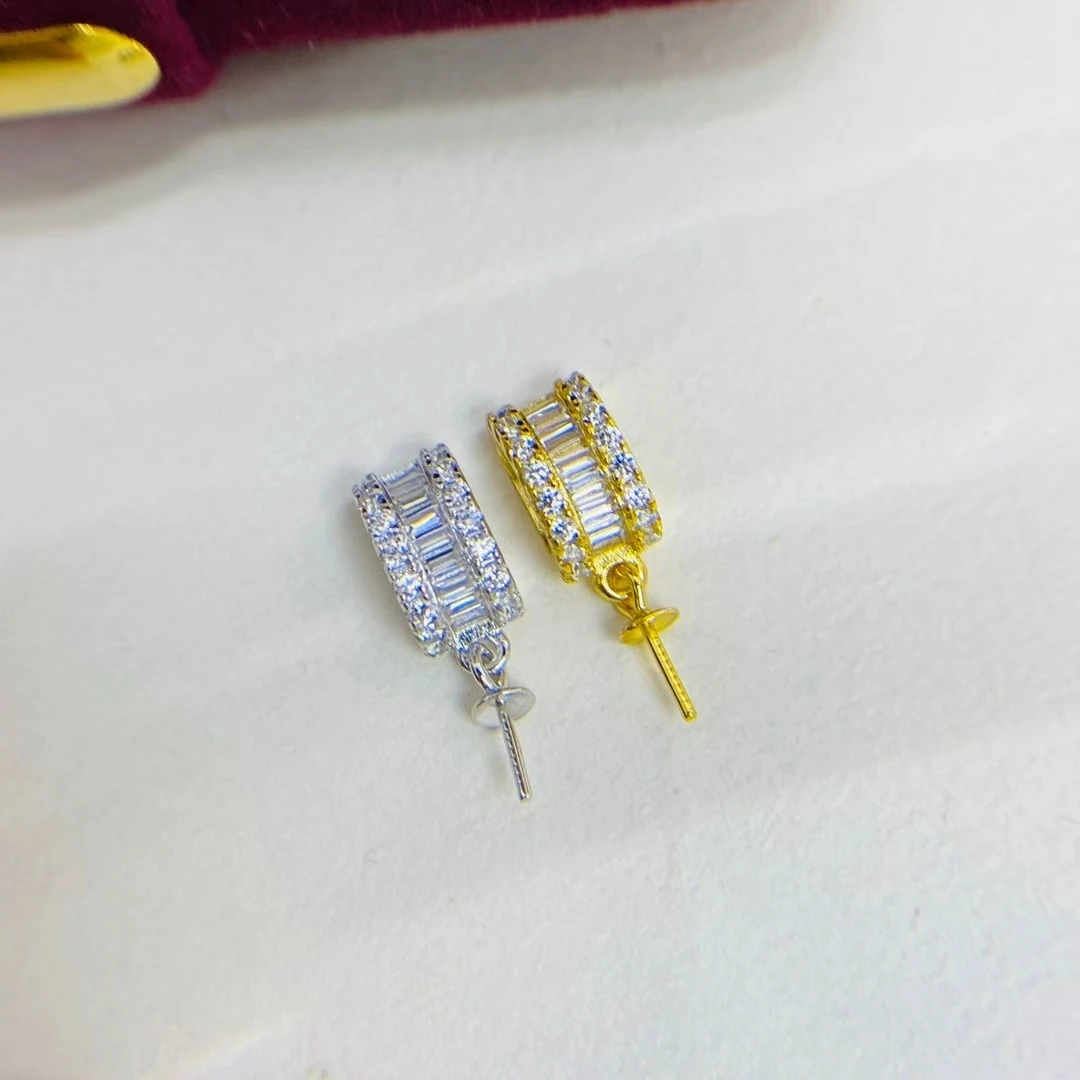 

925 Sterling Silver Pendant Mount Base Mountings Findings Parts Fittings Accessories for 9-12mm Pearls 10pcs/lot