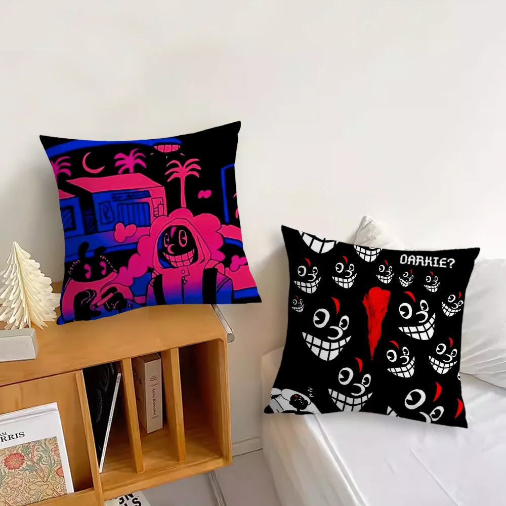 Lil Darkie Rapper Pillow Case For Sofa Bedroom Living Room Office Bedside Table Backrest Cushion Printing Square