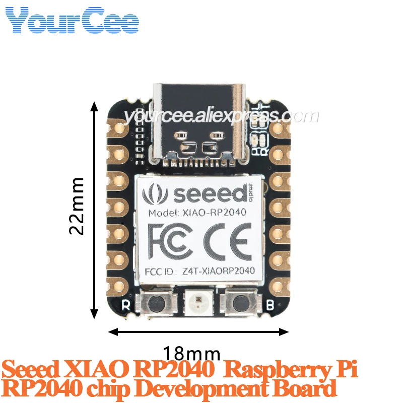 10pcs/1pc Seeed Studio XIAO ESP32C6 ESP32 ESP32C3 ESP32S3 Sense MG24 NRF52840 RA4M1 RP2350 SAMD21G18 RP2040 Development Board view 3