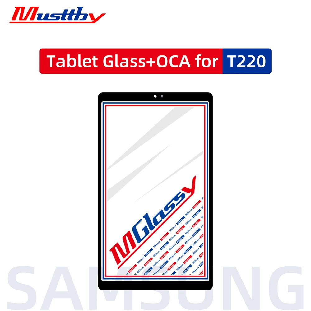 For Samsung Galaxy Tab S6 Lite SM-X700 A7LITE T730 T870 T860 T810 Touch Screen Panel Tablet Front Outer LCD Glass Lens With OCA