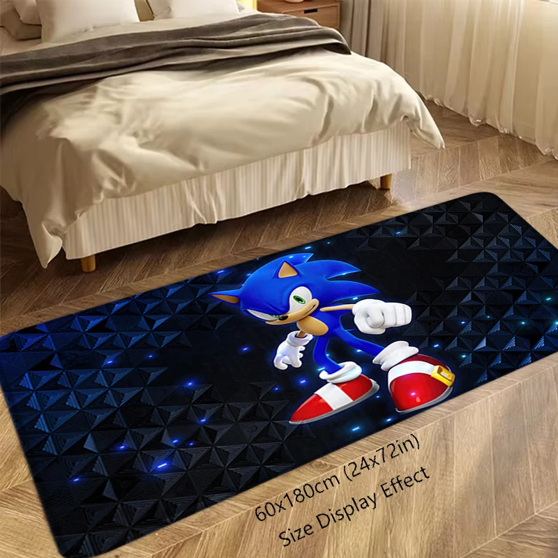 Doormat Flannel Floor Mat Indoor Foot Rug Fluffy Sonics Bedside Mats Kitchen Corridor Absorbent Carpet Ideal for Balcony Decor