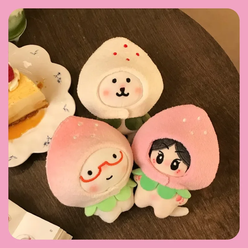 

Набор одежды для кукол-клубниц для кукол 10 см, аксессуары для самостоятельного изготовления, кавайные головные уборы и сменная одежда, подарок для шуточного медведя Сяобы