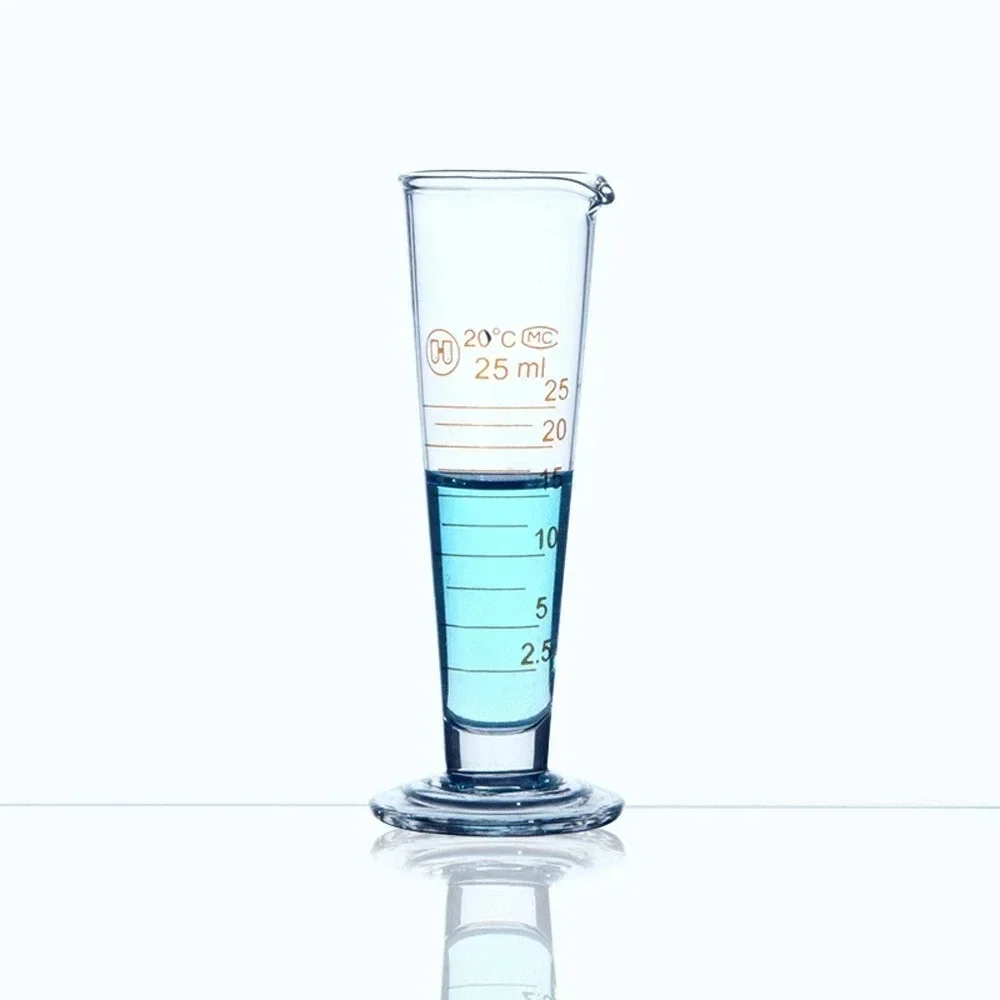 5 10 20 25 50 100 250 500 1000ml Conical Glass Measuring Cup Triangle Beaker Labrotary Glassware Graduated Chemical Experiment