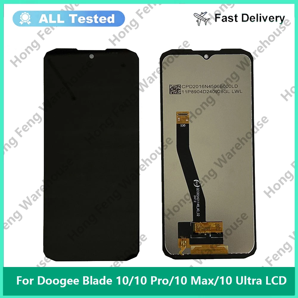 6.56''LCD Touch Screen Digitizer Assembly Replacement,New,100% Original Tested For Doogee Blade 10/10 Pro/10 Max/10 Ultra