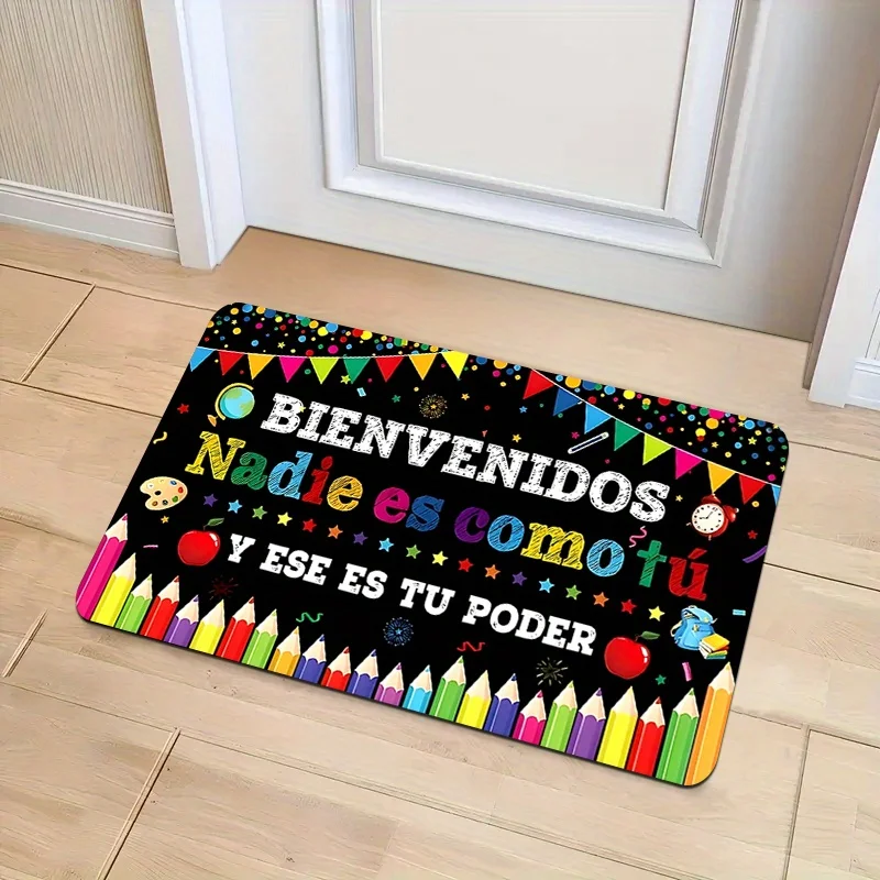Colorful Pencil Flag Door Mat – 