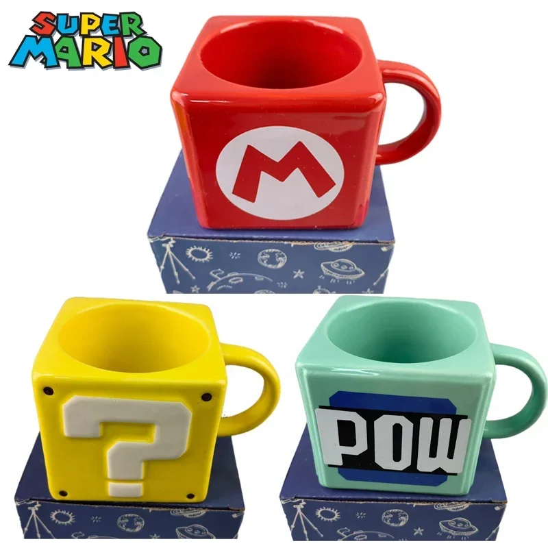 360ML Super Mario Bros Ceramic Mug Anime Large Capacity Coffee Cups Juice Breakfast Milk Mugs Men Drinking Tea Cup Accessories