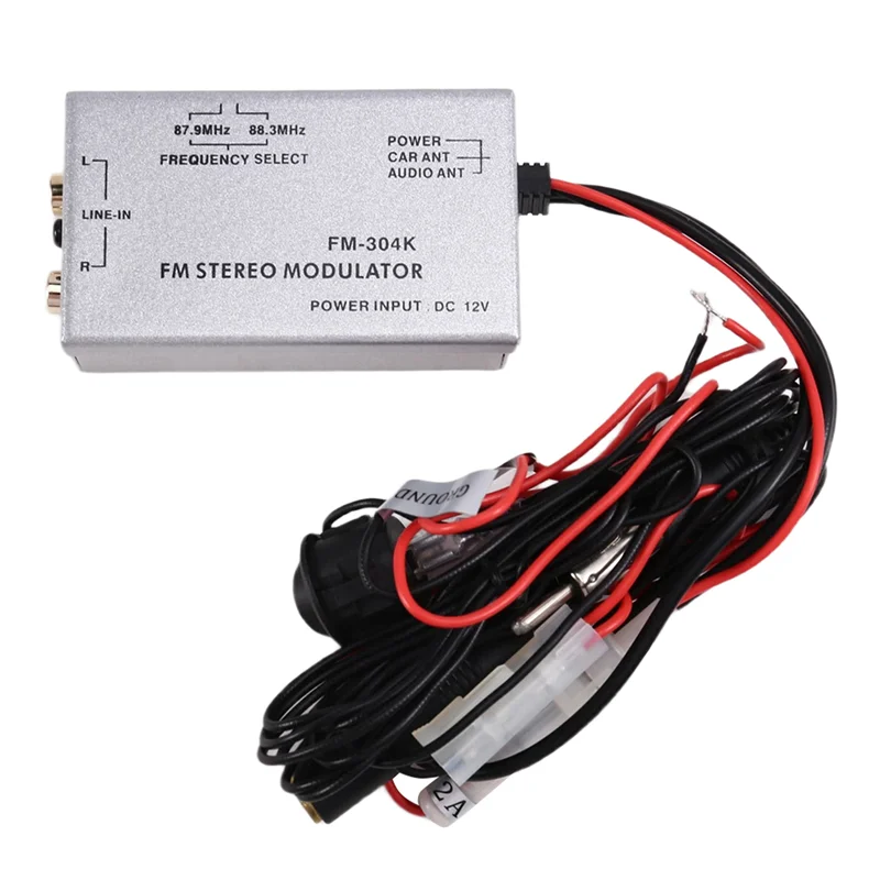 ABSQ-In-Car Factory Radio Enhancement With RCA AUX Audio Input Adapter And FM Wired Modulator