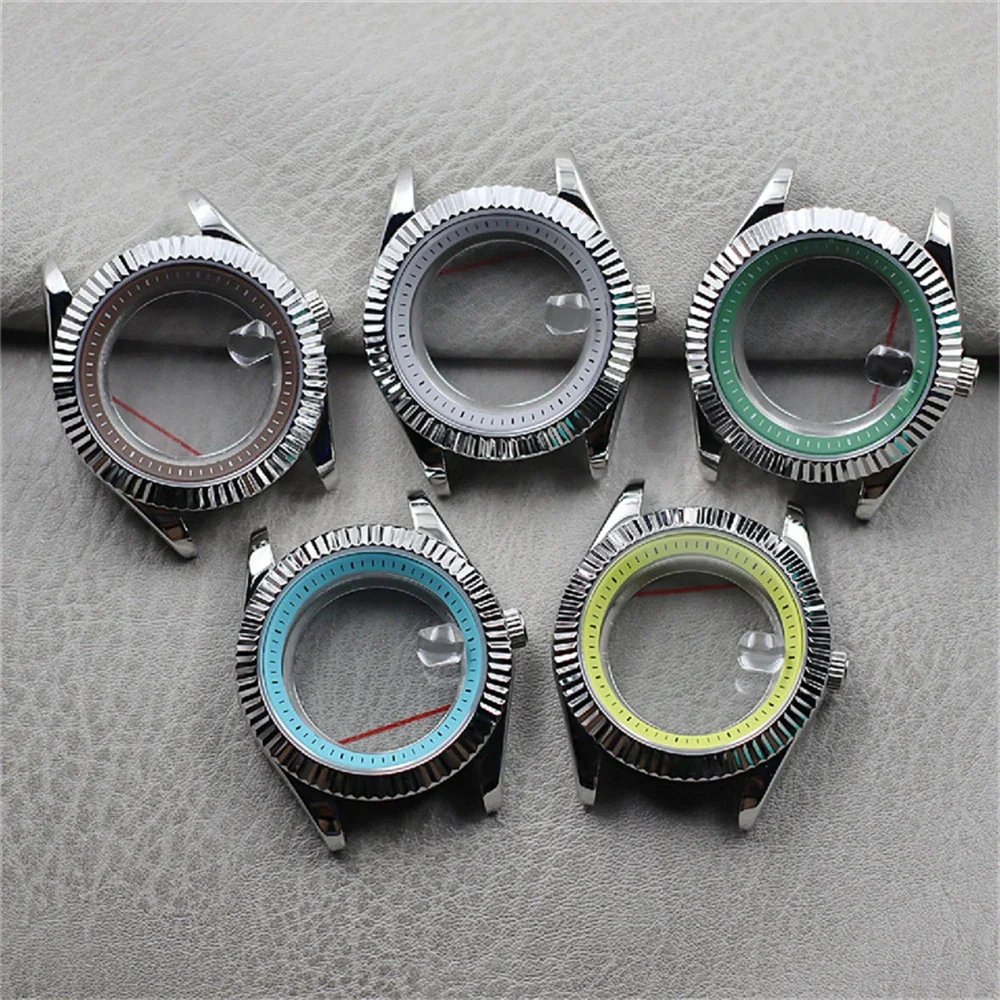 

NH35 Case 41mm Mens Diving watch case Sapphire Glass Water Resistant For NH35 Movement Watch Repair Modification Accessories