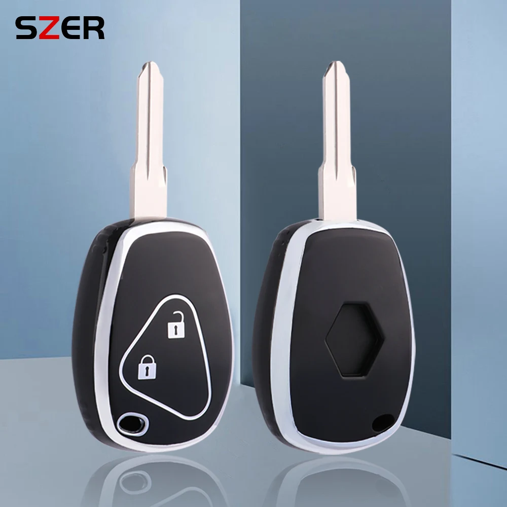 TPU Car Key Case Cover Shell For Renault Megane Modus Espace Laguna Duster Logan DACIA Sandero Fluence Clio Kangoo Protector Fob