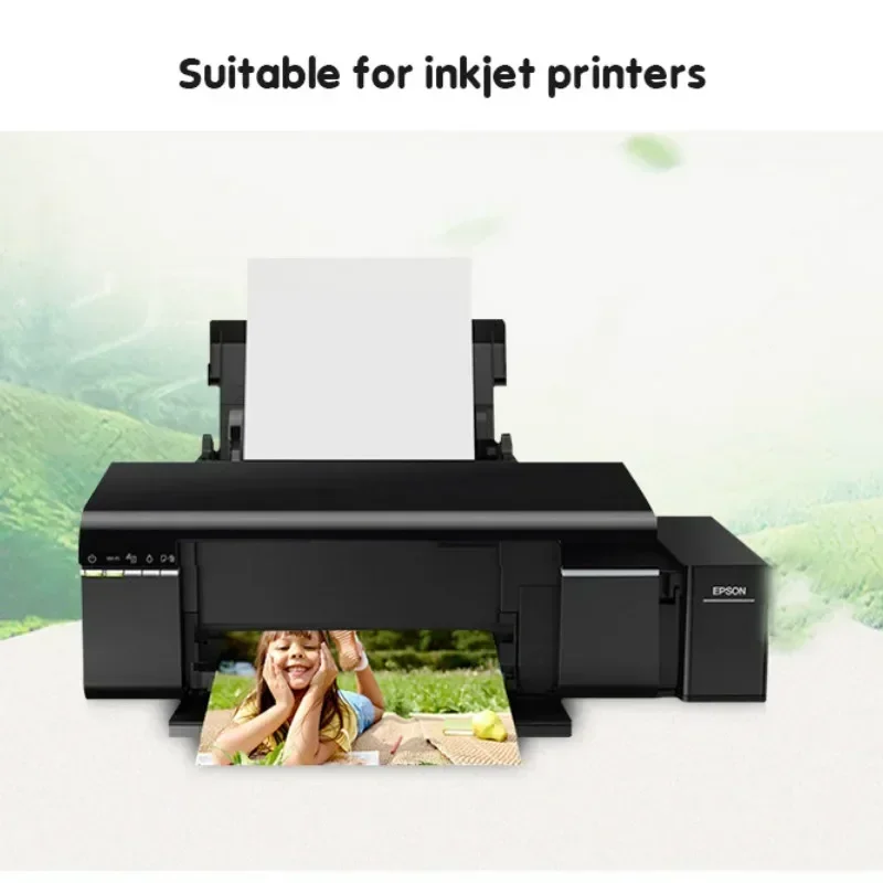 With High Brightness Waterproof RC Photo Paper for Inkjet Printer Consumables Inkjet 20Sheets of 260g A4 Color Pages