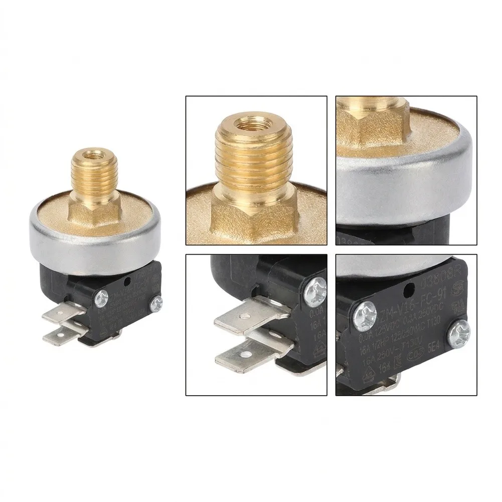 G1/8 Vacuum Negative Air Pressure Switch Vacuum Pressure Switch -70kpa -10kpa Adjustable Negative Pressure Switch