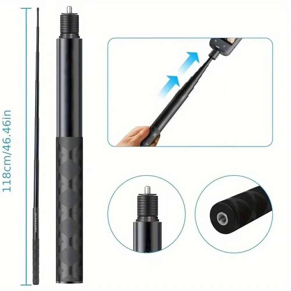 For Insta360 x2 x3 x4 x5 Motorcycle Bike Mount Selfie Stick for Insta 360 x2 x3 x4 x5 Moto Monopod Handlebar Accessories Kit
