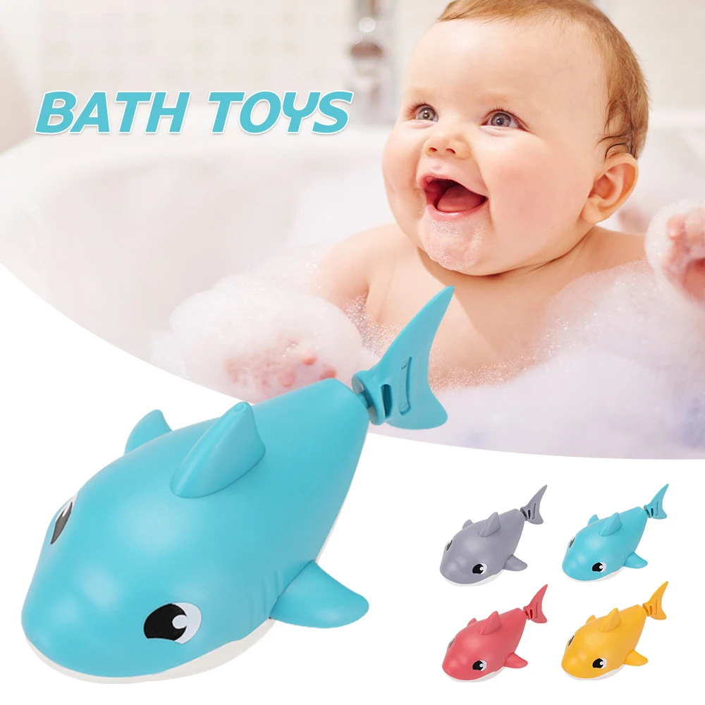 Baby Bath Toys Cute Cartoon Animal Clockwork Floating Bathtub Toys Baby Products For Kids Chidlren Toddlers JAN88