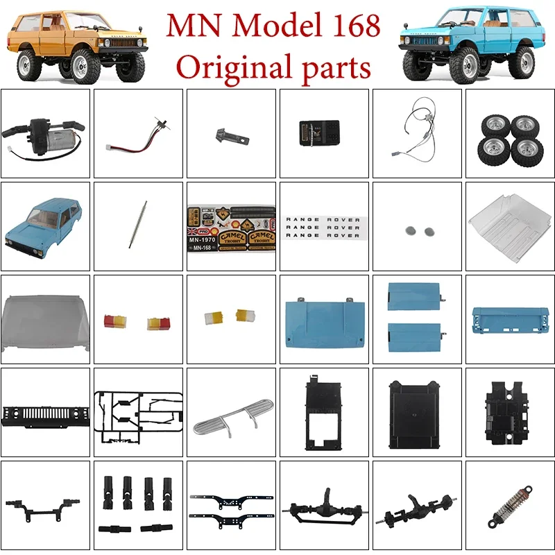 MNModel168 Original RC Auto Parts Housing Front and Rear Bridge Electrical Modulation Receiver Connected Rod Beam Motor Wave Box