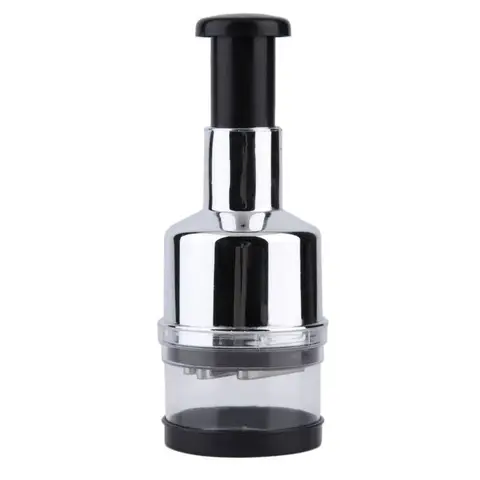 For Onion Nuts Vegetable Food with Storage Kitchen Tool 304 Stainless Steel Manual Garlic Press Vertical Hand Cutter Chopper