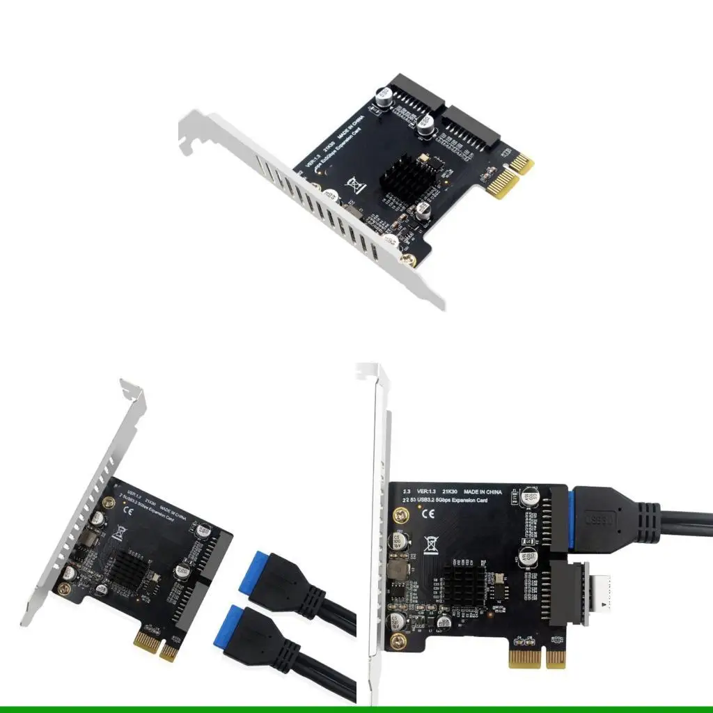 

U55C Карта адаптера PCIe-USB3.0 для профессиональной передачи данных повышает целостность сигнала Адаптер контроллера PCIE USB3