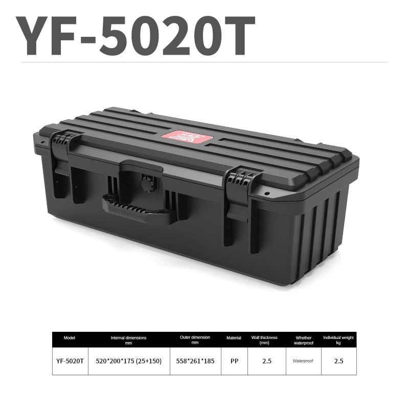 Portable Hard Toolbox Plastic Case Camera Photography Sights Equipment Safety Box Instrument Large Sturdy Storage Box With Foam