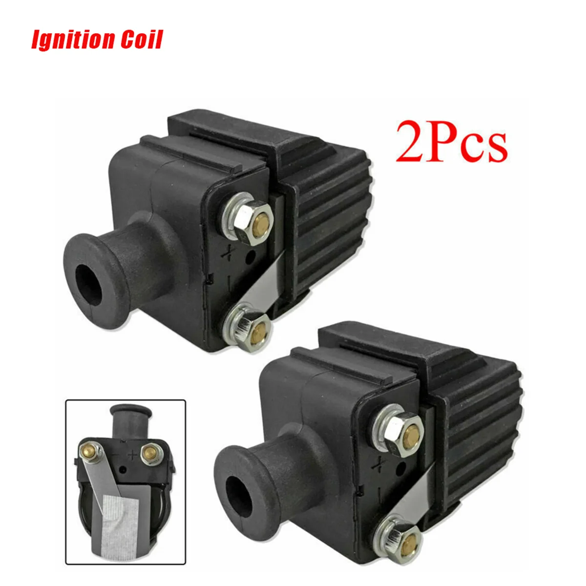 2Pcs Outboard Boat Ignition Coil 339-832757A for Mercury Mariner 6-225HP Engine 339-7370A13 339-835757A3 Sierra 18-5186