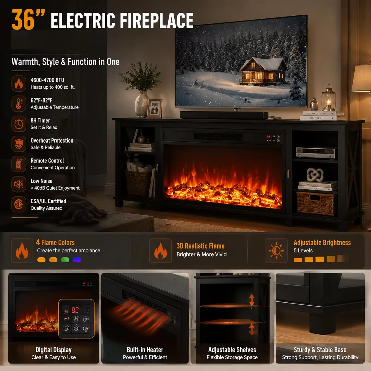 Thumbnail 4 - #26 Best Electric Fireplaces to Buy In 2026