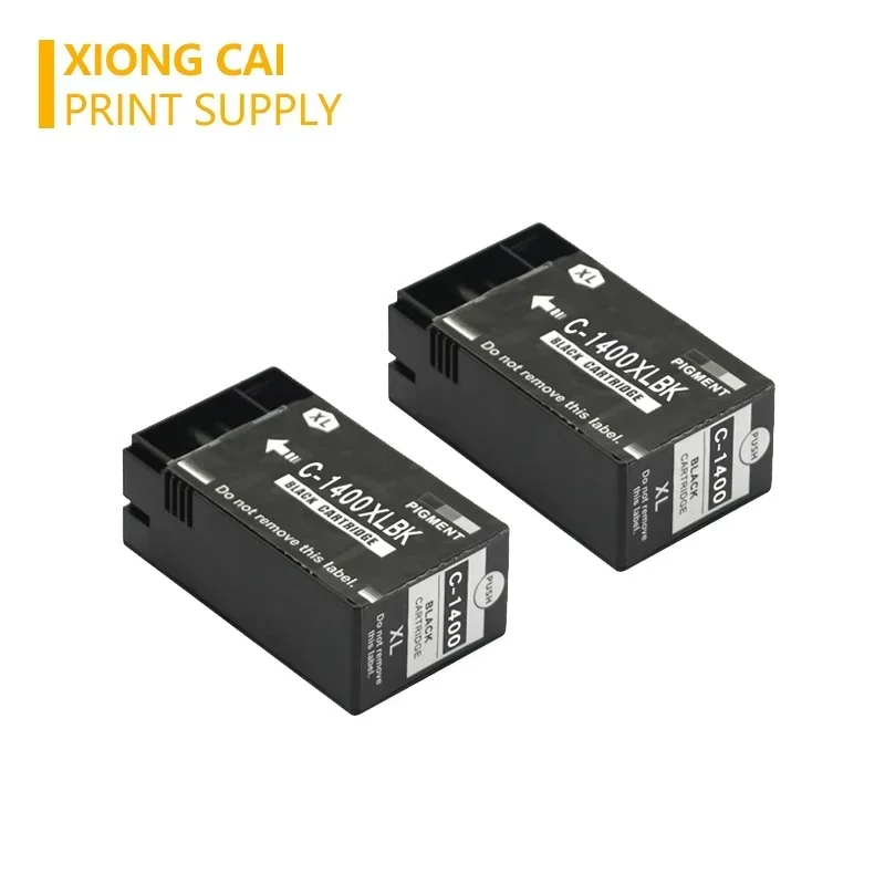 4X kompatybilne wkłady atramentowe XiongCai do drukarek Canon PGI 1400 MAXIFY MB2040 MB2340 MB2140 MB2740 PGI-1400 PGI1400 XL