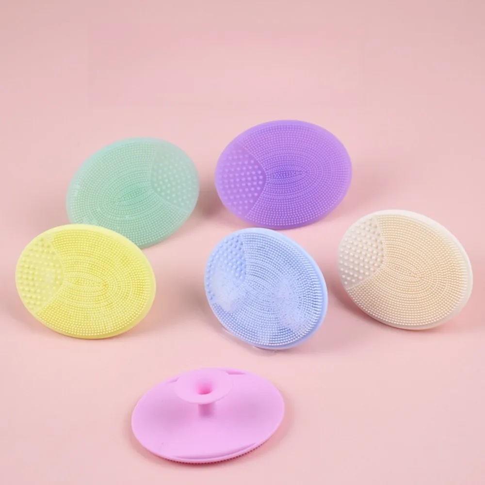 Escova facial de silicone macio, limpador e massageador manual, escova de limpeza facial, esfoliante, purificador facial de silicone para mulheres e h