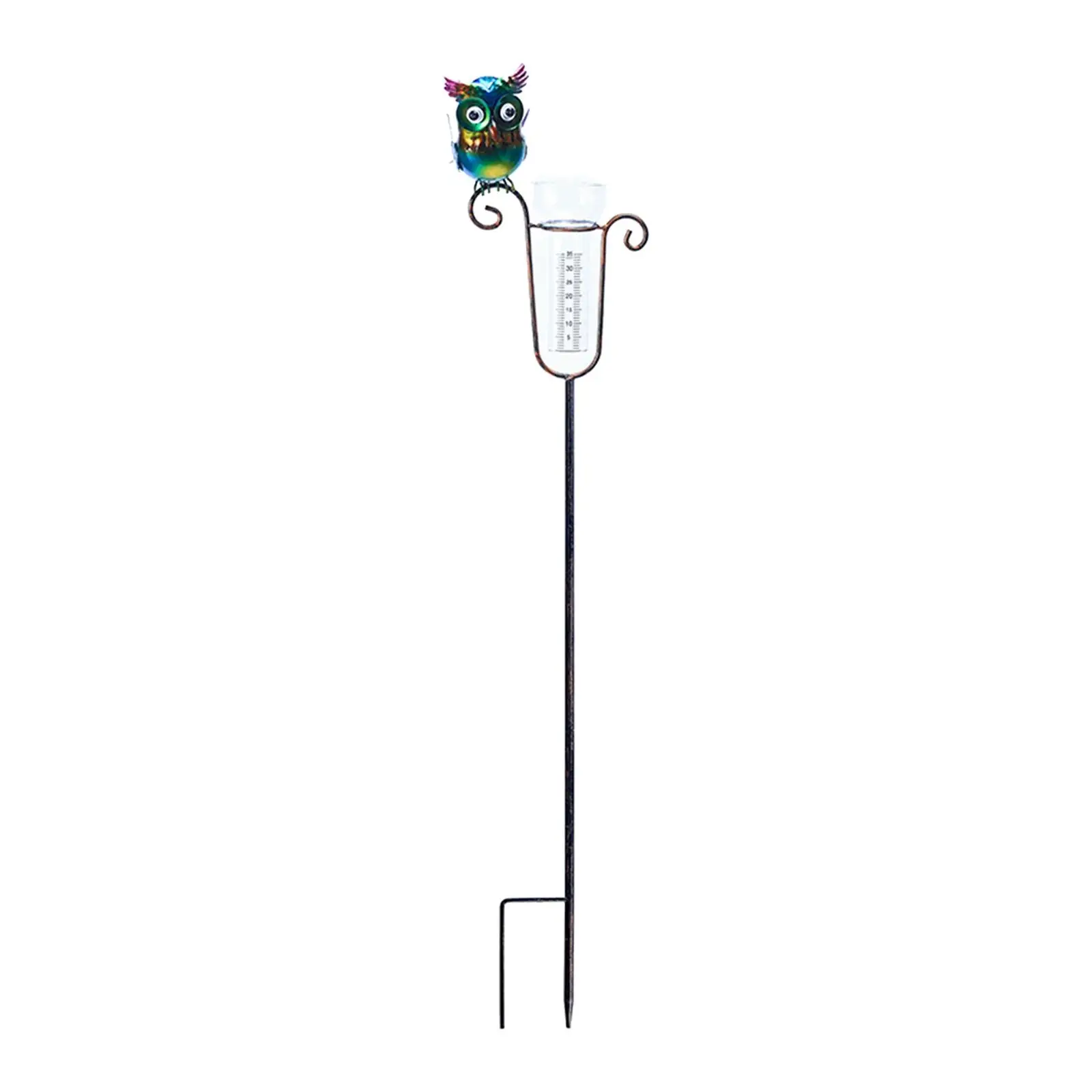 Garden Rain Measurement Tool Figurines Sculpture Animals Statues Garden Stakes Decor for Lawn Yard Patio Pathway