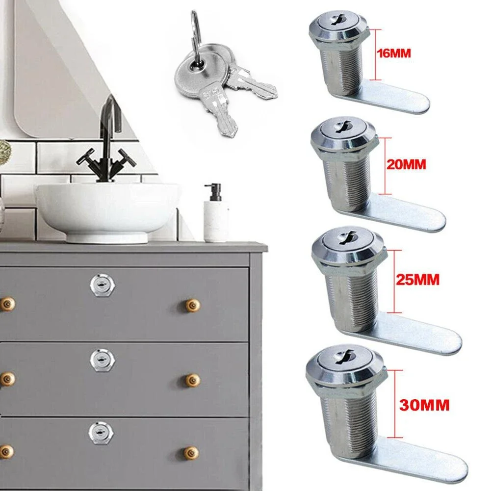 Head Diameter: 23.5 Mm Office Lock 1 Set Mailbox Lock Metal Alloy 16/20/25/30mm High Quality Household Hardware image 5