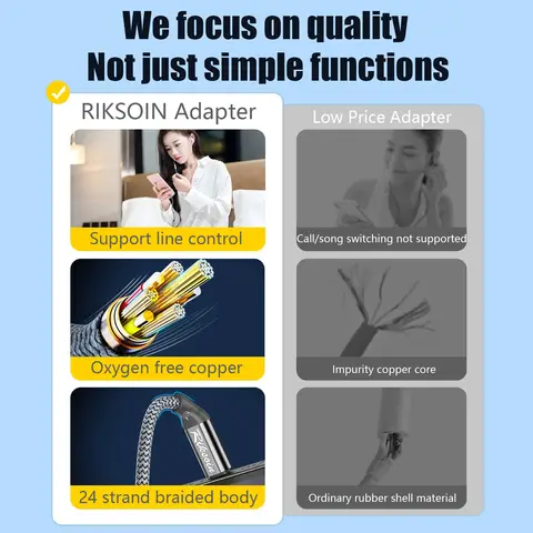 USB Typ C till 3,5 mm hona hörlursuttagsadapter USB C till Aux-ljudkabel för iPhone 15 Laptop Mate 60 Huawei Med Samsung Etc. 10 best sales USB till ljuduttag - №10