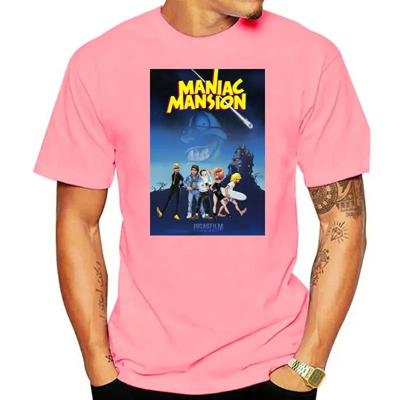 Maniac Mansion T-Shirt Lucasfilm Games 1987-Retrogaming-Monkey Island Casual Plus Size TEE Shirt