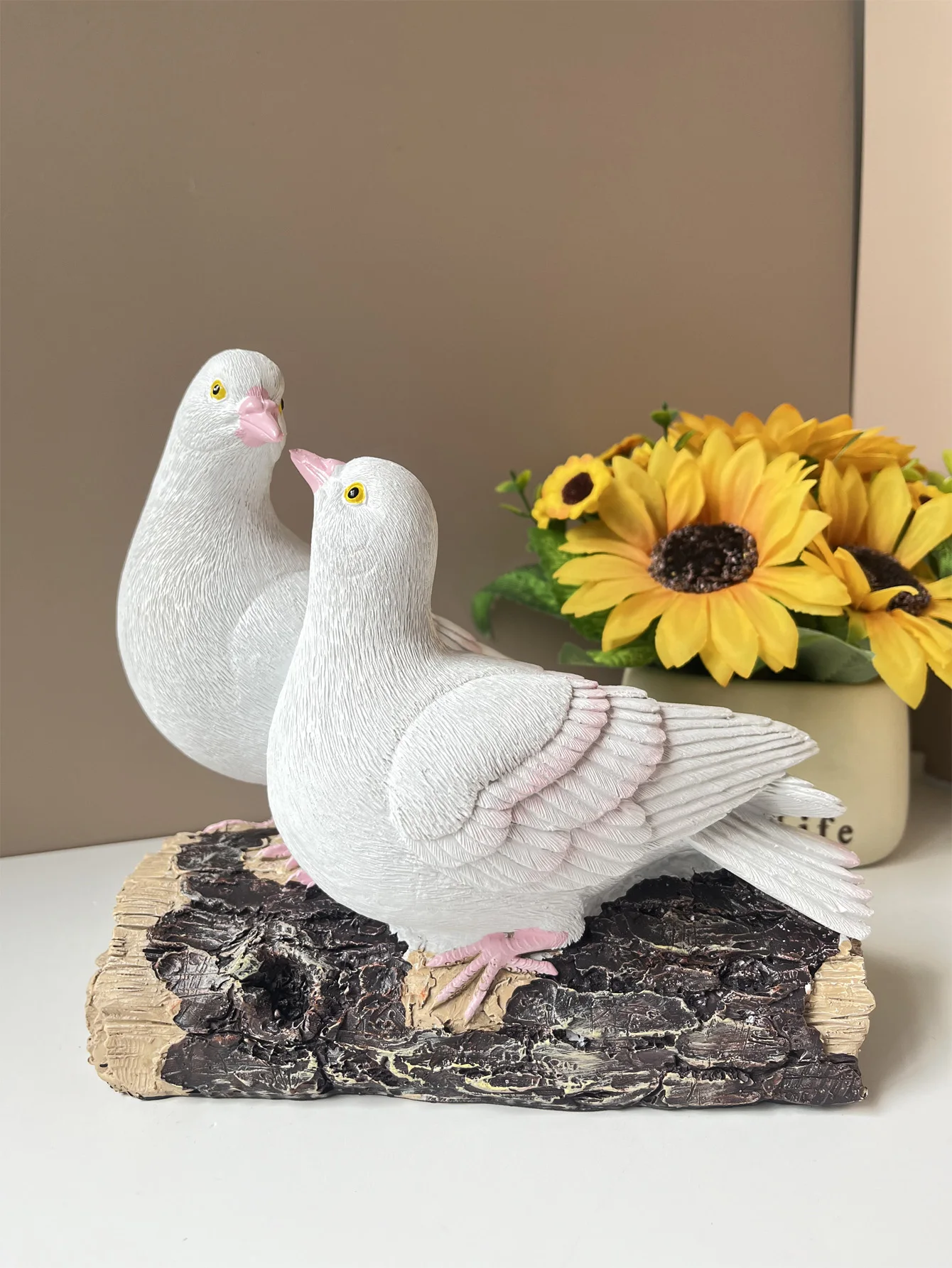 1pc Lovely Doves Garden Decorations Home Decorations Bird Wildlife Lovers Crafts Outdoor Garden Patio Decorations