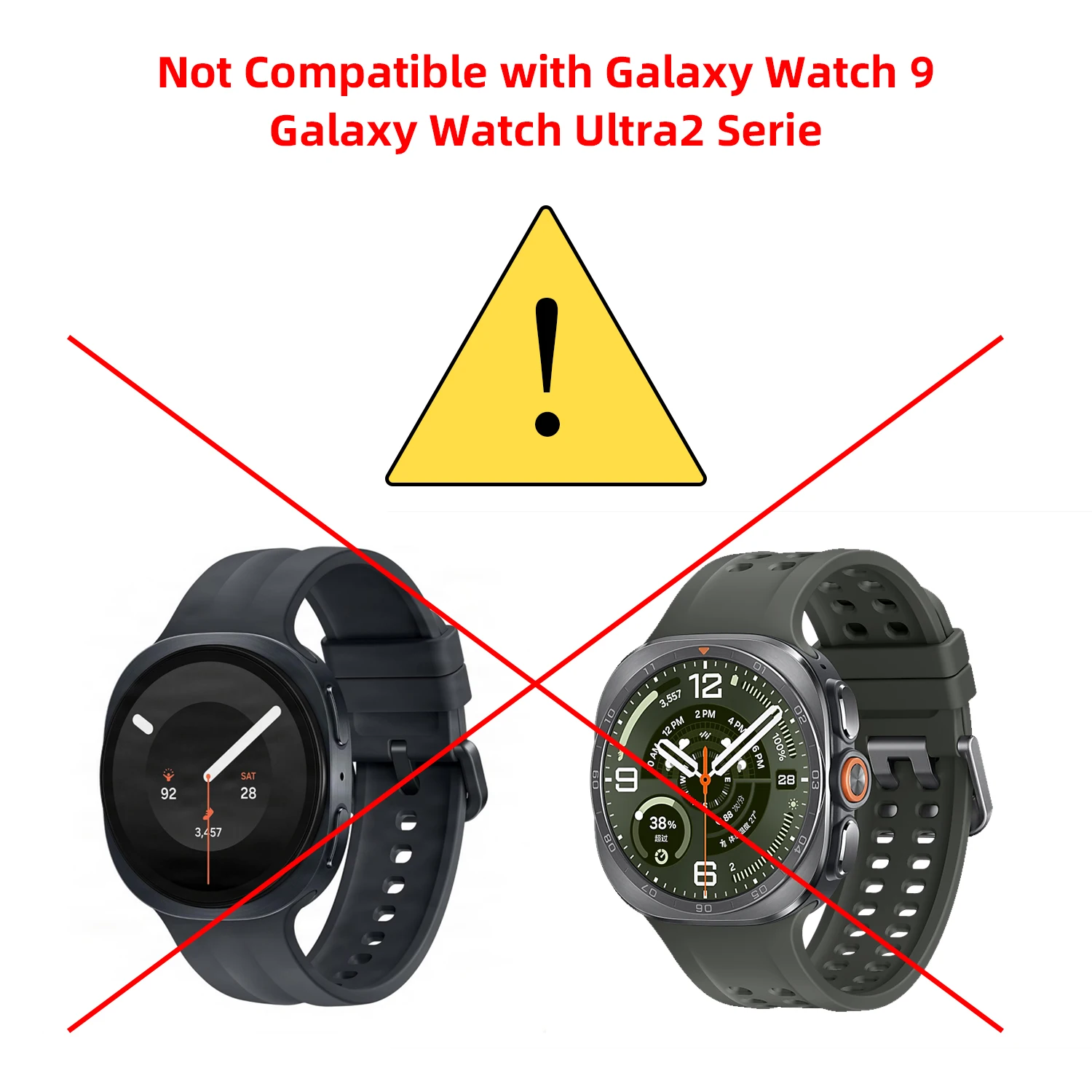 2-Pack Replacement Charger for Samsung Galaxy Watch 7/6 Classic/6/5 Pro/5 USB-C Smartwatch Charging Dock