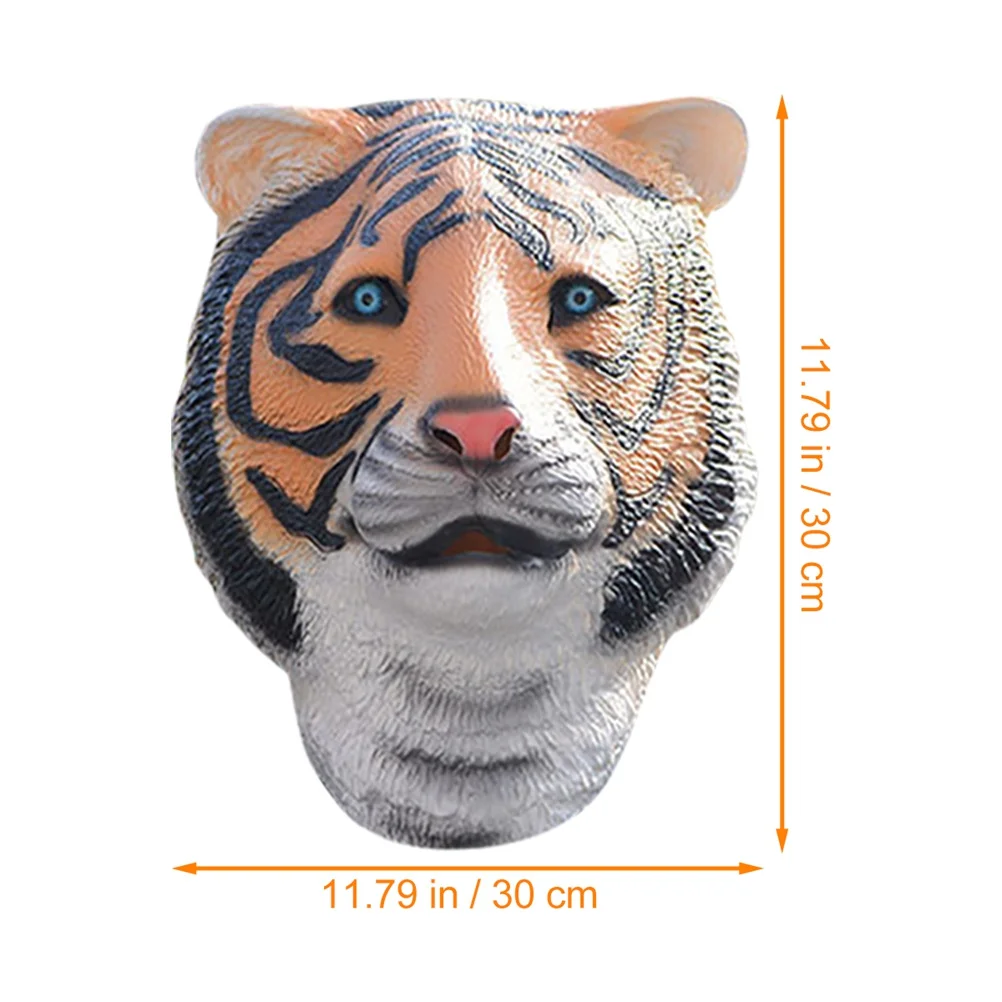 1 قطعة القبعات النمر ثلاثية الأبعاد الطباعة الرقمية حفلة تنكرية قناع للحفلات لأداء المزحة زي واقي الوجه محاكاة مخيف الحيوان