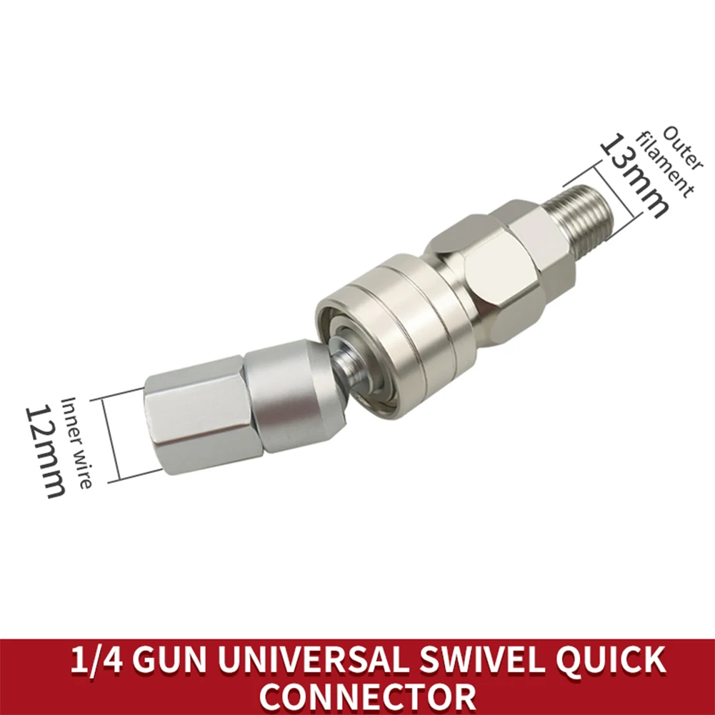 Imagem -05 - Conector Giratório de Mangueira Reta Universal Airless 360 Conexões de Juntas Rápidas Acoplador de Mangueira de ar Airless Paint Spray