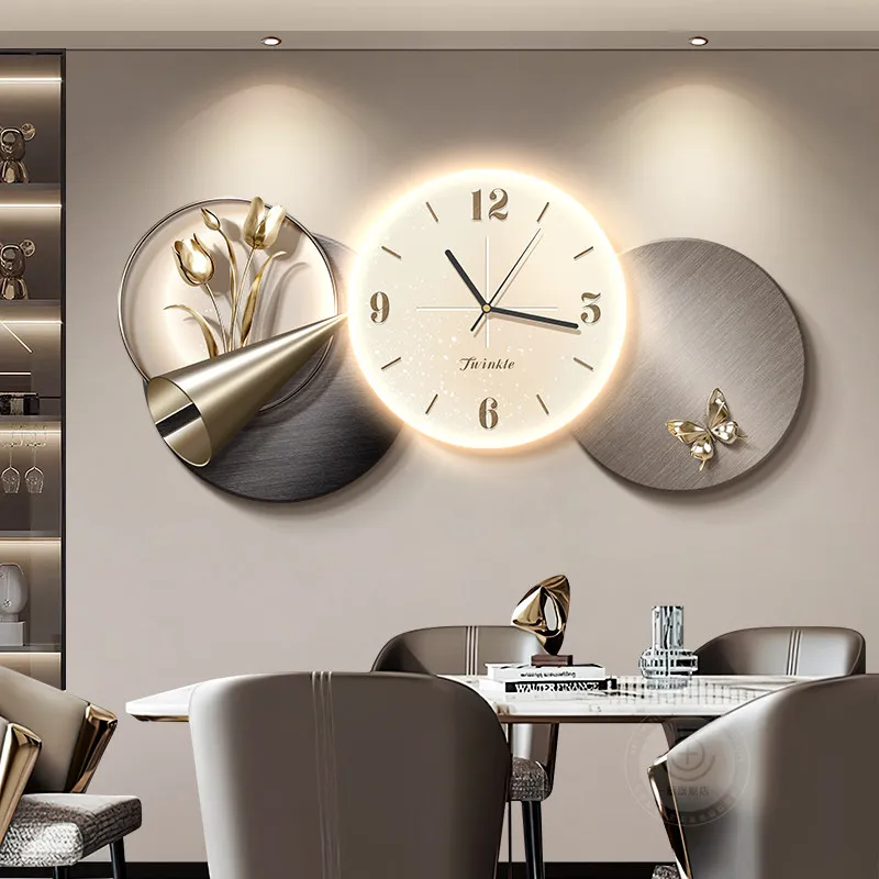 

Modern Chinese Style Clock Wall Luxury Fashion Creative Silent Design Wall Clocks Living Room Modern Horloge Home Decoration