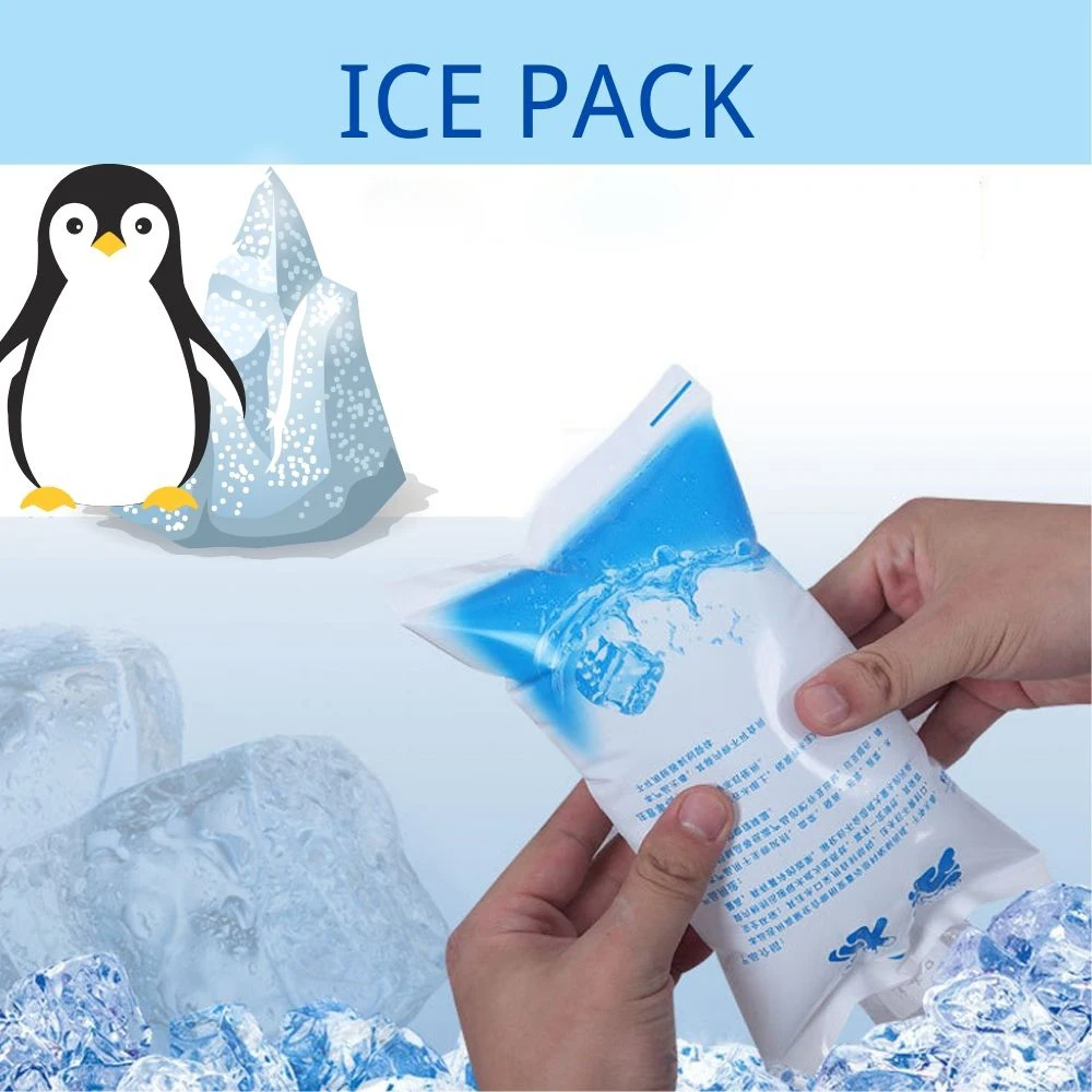 Bolsas de hielo de compresa fría engrosada, paquete de Gel, bolsa de refrigeración seca