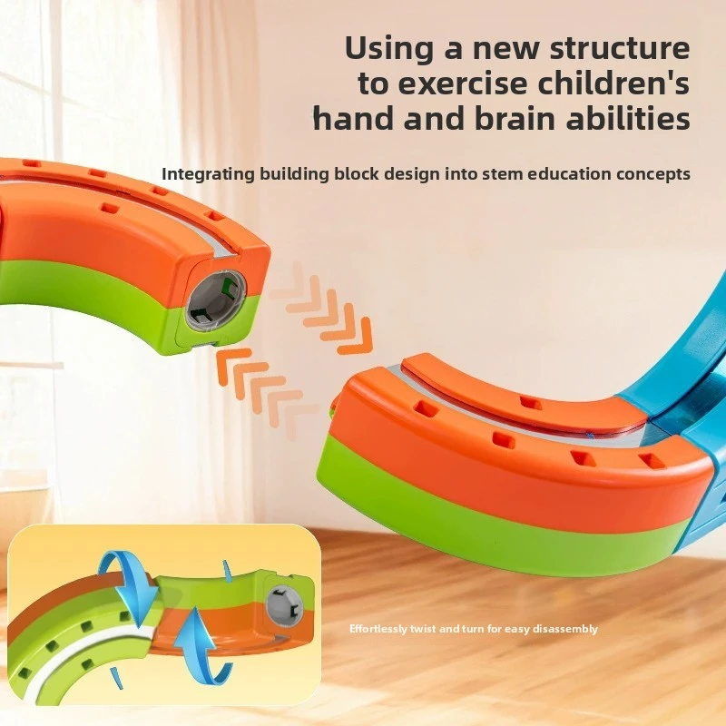 8-68pcs Magische Magnetische Spoor Trein Speelgoed Transformeerbare Kubus Magneet Bouwstenen Elektrische Anti-Zwaartekracht Spoorweg speelgoed voor Kinderen