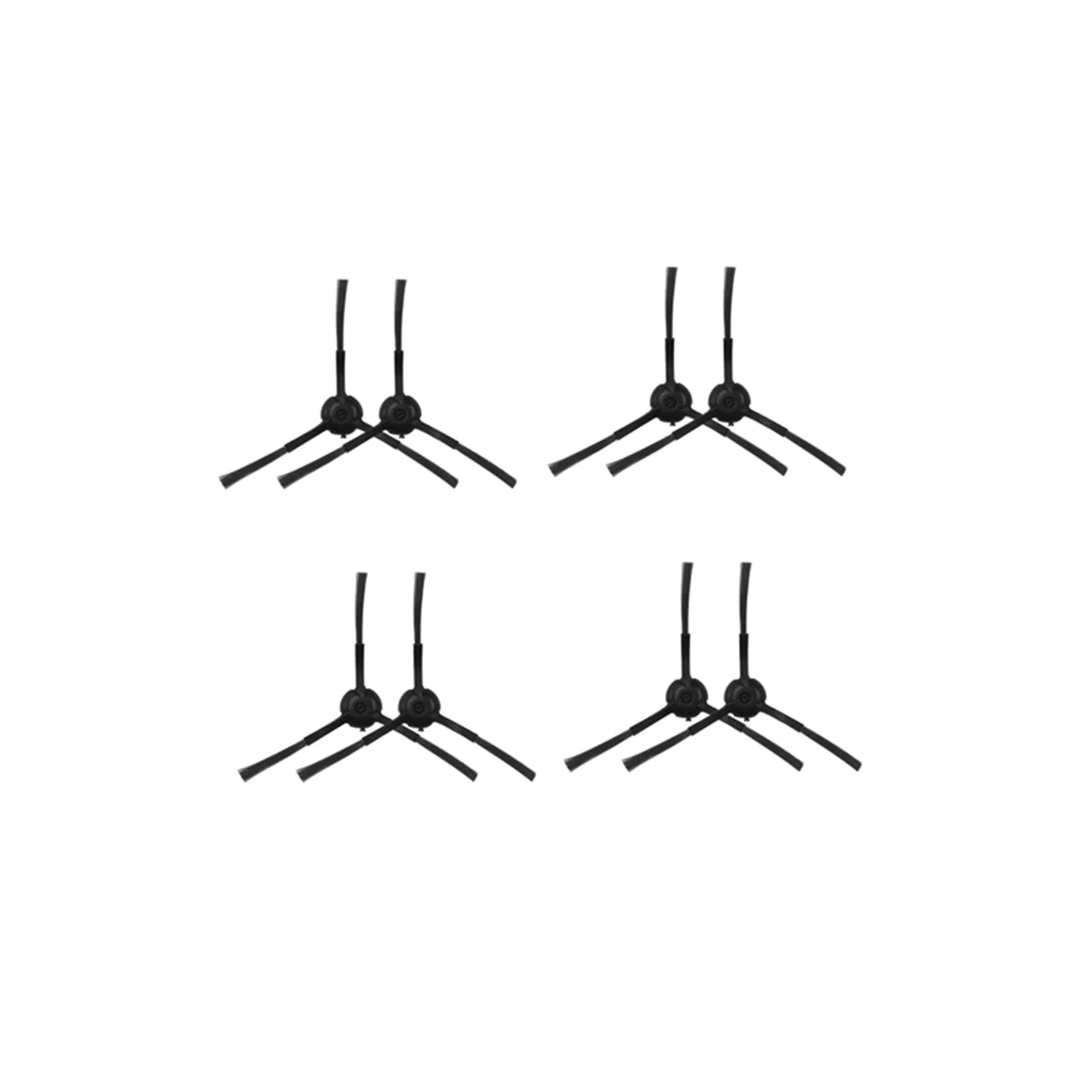 อะไหล่แปรงแผ่นกรอง HEPA ด้านข้าง8ชิ้นหุ่นยนต์ดูดฝุ่นสำหรับ H30 xclea H40บวกบวก QYSDJ01
