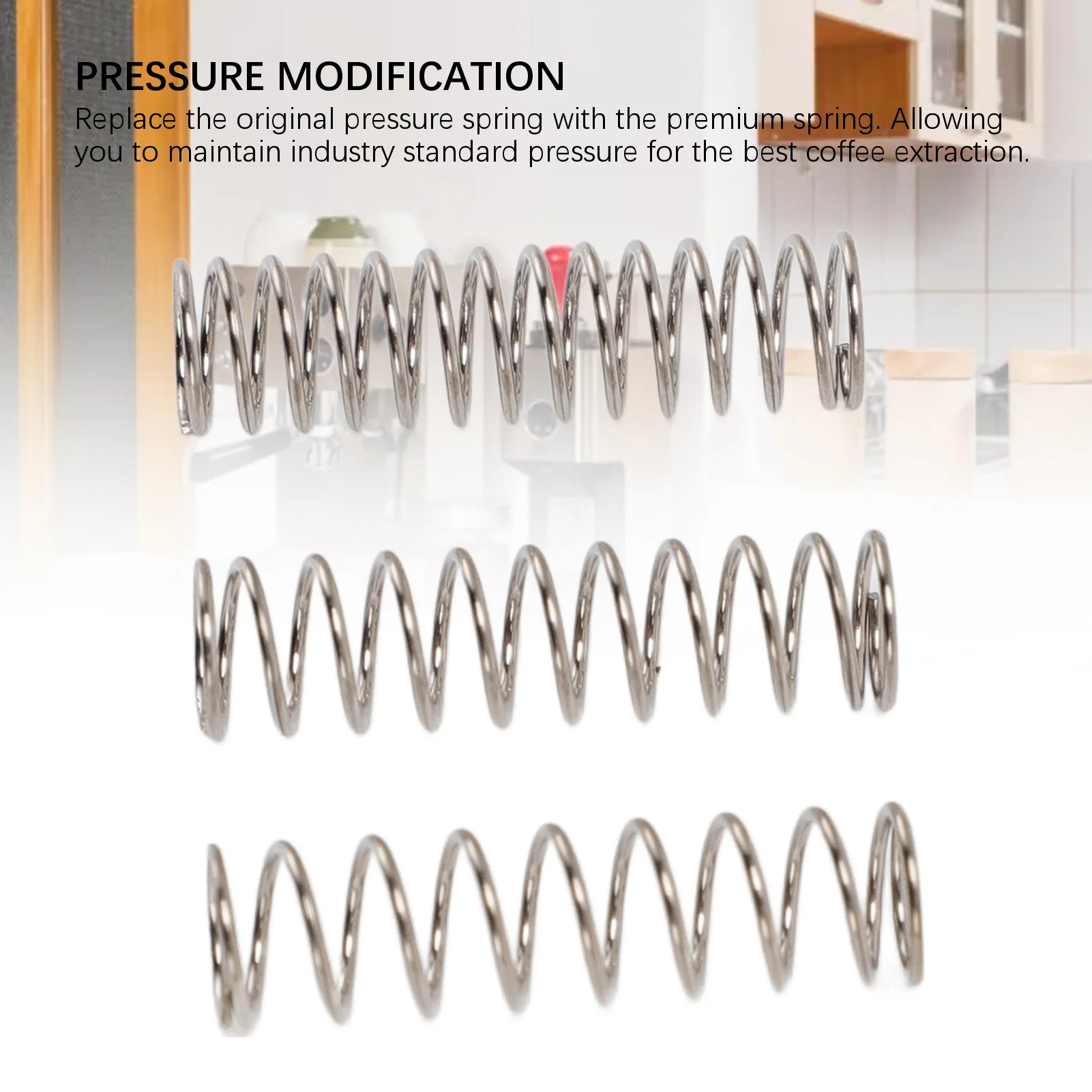 Coffee Maker Spring Reduce Channeling Balanced Extraction Coffee Machine Spring Modification Rustproof for 6.5 Bar for 8 Bar