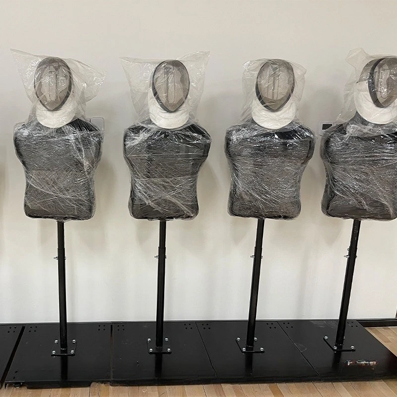 Fencing humanoid large target, wheeled humanoid training target. Height adjustable, a variety of optional